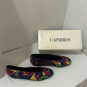 Caparros Vibrant Sequin Flats